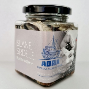 Slane srdele - ručno soljene 150g